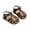 Brown, variant on NOKIO Baby Girl Closed Toe Sandals Baby Girl Boho Sandals Girls' Slip-On Sandals Summer New Solid Color Soft Bottom Lightweight Breathable Non Slip Children's Cute Beach Sandals