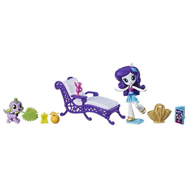 Set de Juego My Little Pony Equestria Girls Rarity en Sillón de Playa