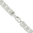 thumbnail image 3 of Auriga Fine Jewelry 925 Sterling Silver 11.5 mm Flat Anchor Chain Necklace for Men's 24", 3 of 7
