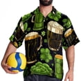 thumbnail image 4 of Saint Patrick's Day Men's Short Sleeve Beach Shirts Button Down Poplin Casual Printed Summer Unisex, 4 of 6