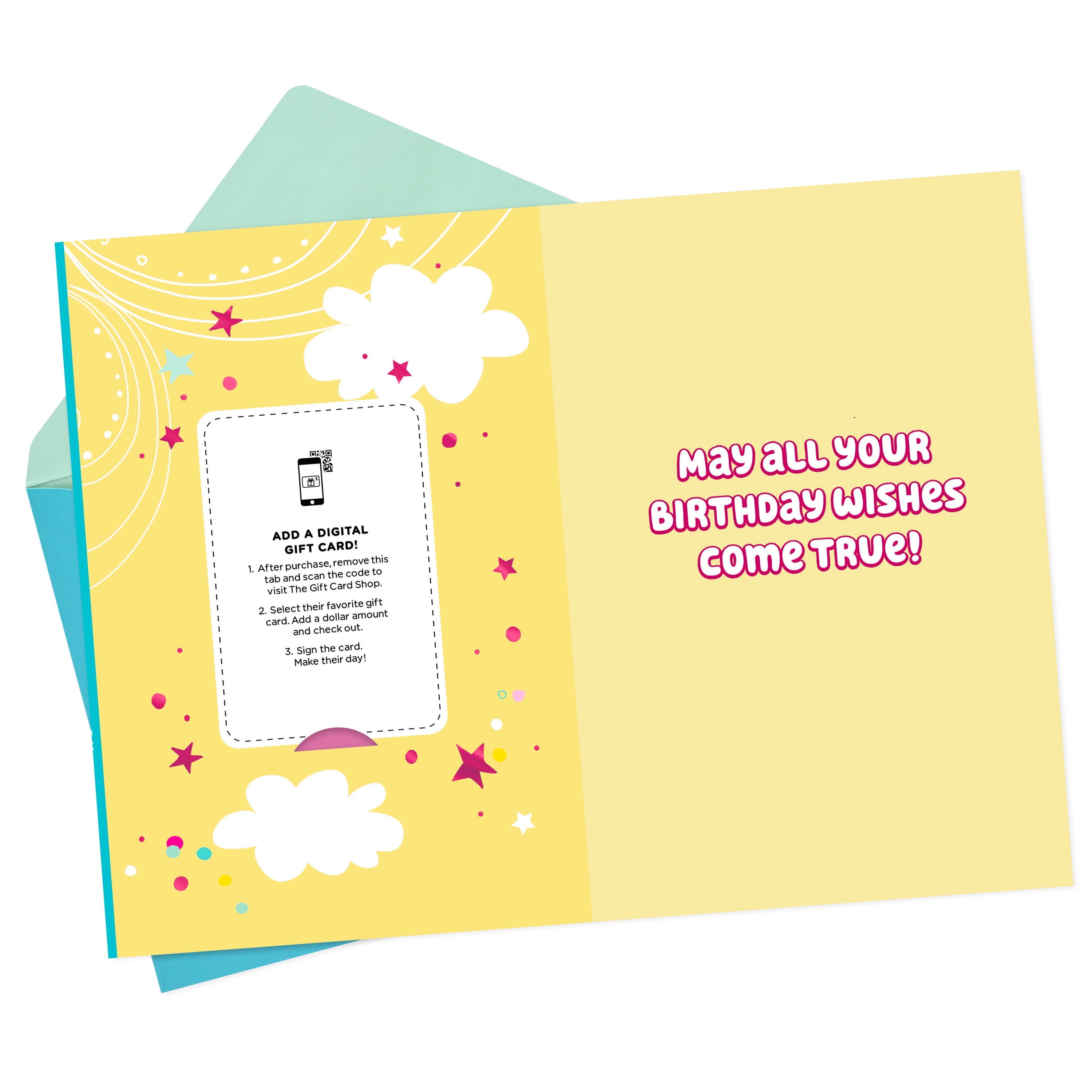 Hallmark Gift Card Greeting Birthday Card for Kids (Magic and Smiles Unicorn)