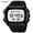 Black+white, variant on Digital Watch for Men, Rectangle Sport Watch with World Time and Display, Stopwatch Alarm Date Countdown