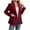 Wine, variant on Purcolt Women's Long Sleeve Blazer Dressy Casual Lapel Collared Single Button Work Office Suit Jacket for Business Wedding Party