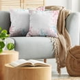 thumbnail image 5 of Ambesonne Winter Throw Pillow Cover 2 Pack, Winter Inspired Pastel, 24", Coral Blue Pale Green, 5 of 5