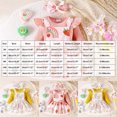 thumbnail image 3 of CAICJ98 Baby Girl Clothes Fall Winter Outfit Long Sleeve Ruffle Romper Cute Print Skirt Bow Headband 3 Pcs Set,Size 3-6 Months, 3 of 7