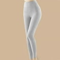 thumbnail image 2 of XUNKUSGA Leggings for Women Soft Wool Base Layer Pants Lightweight Stretchy Soft Womens Leggings Solid Color Warm Full Length Soft Knit Skinny Pants for Women M-2XL Gray, 2 of 5