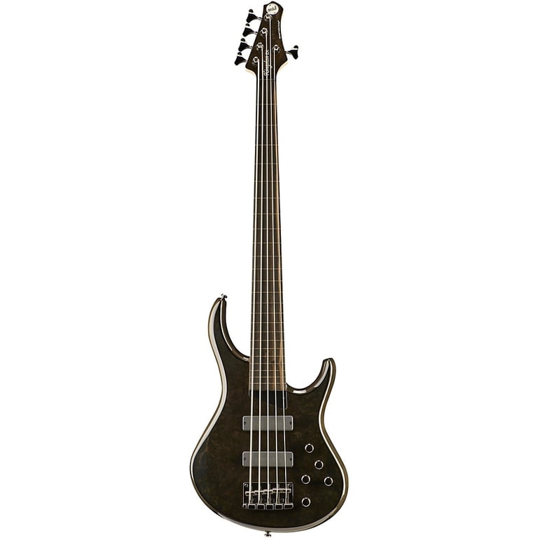 MTD Kingston ZX 5-String Fretless Electric Bass Guitar Transparent