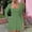 Green, variant on Women's Square Neck Ruffle Hem Mini Dress Ruched Waist Long Sleeve Corset Short Party Dresses Dress Casual Casual Dresses for Woman Woman Summer Dress Button Dress for Women Wrap around Dresses for