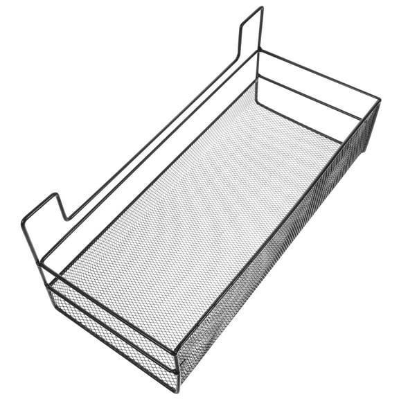 Worgeous  Wall Decor for Bedroom Rattan Basket Bins Storage Shelving Shelves Black