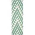thumbnail image 2 of SAFAVIEH Cambridge Sam Geometric Wool Runner Rug, Teal/Ivory, 2'6" x 10', 2 of 8
