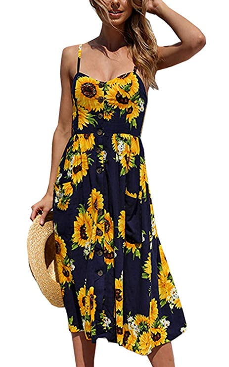 womens floral midi dresses