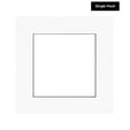 thumbnail image 2 of White Photo Mat with Black Core 20x20 for 16x16 Photos - Fits 20x20 Frame, 2 of 8