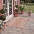 thumbnail image 3 of SAFAVIEH Courtyard Regent Animal Indoor/Outdoor Area Rug, Rust/Beige, 5'3" x 7'7", 3 of 11