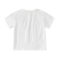 thumbnail image 6 of Ccpelsie Boys Short Sleeve Raglan T-Shirts Kids Basic Color-Block Tops Crewneck Tees(White,1-2 Years), 6 of 9