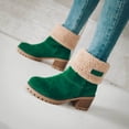 thumbnail image 3 of Mepaouo Winter Boots for Women Fleece Lined Slip on Mid Calf Boot Suede Snow Ankle Booties Outdoor Shoes, 3 of 9