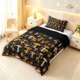 thumbnail image 2 of Homewish Botanical Mushrooms Twin Comforter Sets,Vintage Botanical Fungi Bedding Set,Red Yellow,Black Reversible,2-Piece,1 Comforter and 1 Pillowcase, 2 of 7