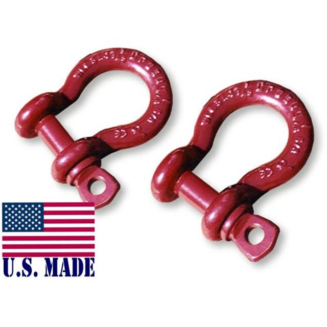 5/8 Pouce UTV D-SHACKLES - Nord-Américain Fait (Paire) (Récupération de Véhicule 4X4)