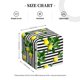 thumbnail image 4 of Balery Lemons on Striped Porta Pañuelos de Cuero con Estampado – Funda Moderna Cuadrada para Caja de Pañuelos, Dispensador 5x5x5'', 4 of 7