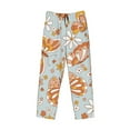 thumbnail image 4 of Junzan Men'S Pajama Pants Retro Floral Butterfly Sleepwear Pants Pj Bottoms Drawstring And Pockets, 4 of 9