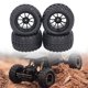thumbnail image 5 of Neumlicos para ruedas rc, textura rc rc rheels and tirles set fácil de instalar hex hex hex hex hexy flexible de 10 orificios flexibles flexibles para una rueda de 10, 5 of 7