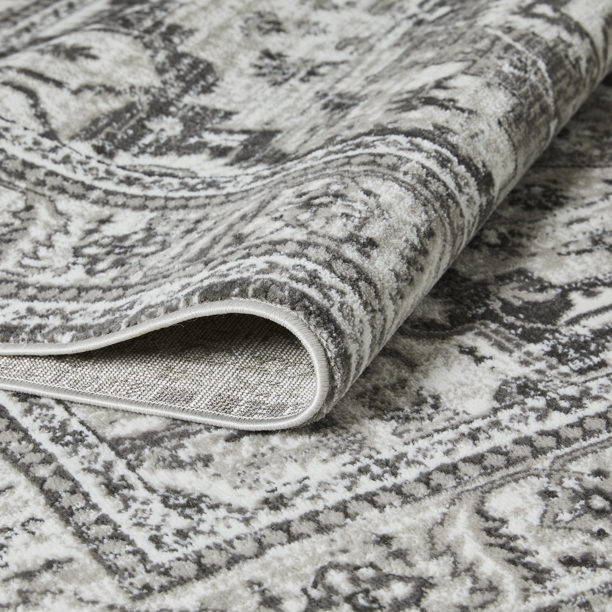 Loomaknoti Rhane Alvner 4' x 6' Gray Oriental Indoor Area Rug