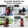 thumbnail image 4 of Ecomobi Heavy Duty 4 Wheel Mobility Scooters for Seniors & Adults 400lbs Capacity , Electric Powered Wheelchair Device with Full Lighting System,500W All Terrain Fast Mobility Scooter for Travel, 4 of 10