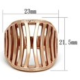 thumbnail image 2 of Luxe Jewelry Designs Women's Ion Plated Rose Gold Stainless Steel Ring - Size 5 (Pack of 3), 2 of 4
