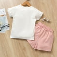 thumbnail image 5 of Outfits Trim + Shorts Set Ruffle Baby Patched Mesh Kids Tee Sleeve 2PCS Toddler Clothes Short Girls T-shirt Girls Outfits&Set, Size 1 Years-6 Years, 5 of 7