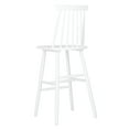 thumbnail image 6 of SAFAVIEH Beaufort Solid Spindle Back Bar Stool with Footrest, White, 6 of 14