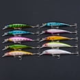 thumbnail image 4 of sunsanly 11cm Bionic Bait 3D Simulated Fisheyes Treble Hook Tempting Angling Fake Bait Suspended Water Bionic Lure Outdoor Fishing, 4 of 8