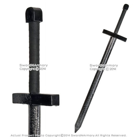 43" Fantasy Dark Knight Battle Sword Metalic LARP Foam Latex Weapon