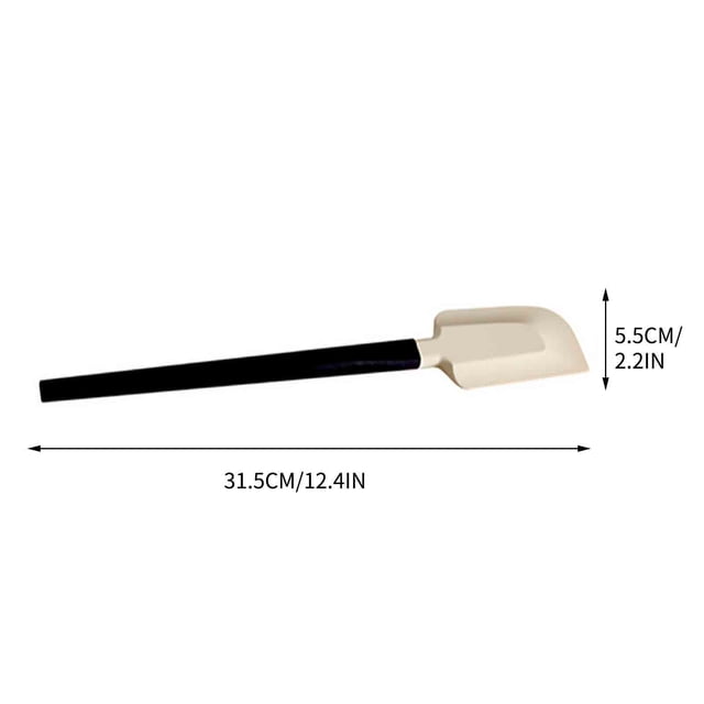 Scraper Multifunctional Scraper Baking Cream Scraper Soft Rubber Scraper Bread Wooden Handle Scraper