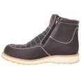 thumbnail image 2 of The Western Shops Men's Leather Double Zipper Moc Toe Slip-Resistant Soft Toe Work Boot, 2 of 5
