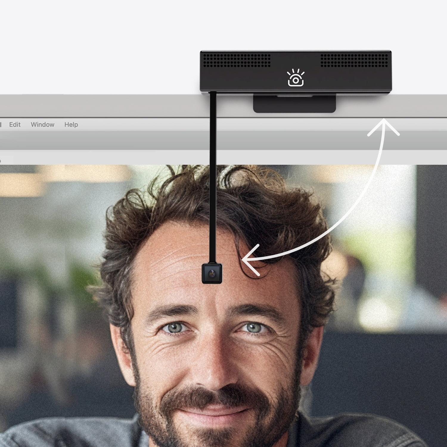 iContact Camera Pro 4K Webcam with Retractable Arm for Natural Eye Contact, ICCP01