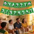 thumbnail image 6 of Luoshdecor Soccer Happy Birthday Banner,Green Soccer Football Birthday Party Decorations for Birthday Party Decorations, 6 of 6