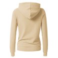 thumbnail image 4 of H2H Womens Active Slim Fit Zip Up Long Sleeve Hoodie Jacket BEIGE US XS/ASIA XS (CWOHOL020), 4 of 5