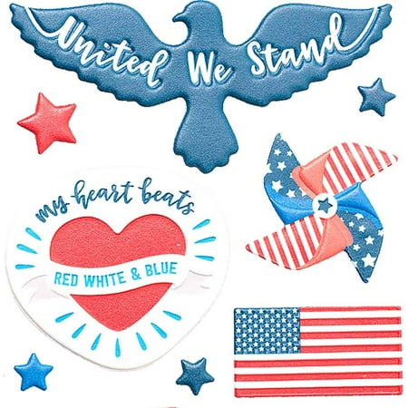 - Embossed Puffy Stickers - Land That I Love - Pebbles
