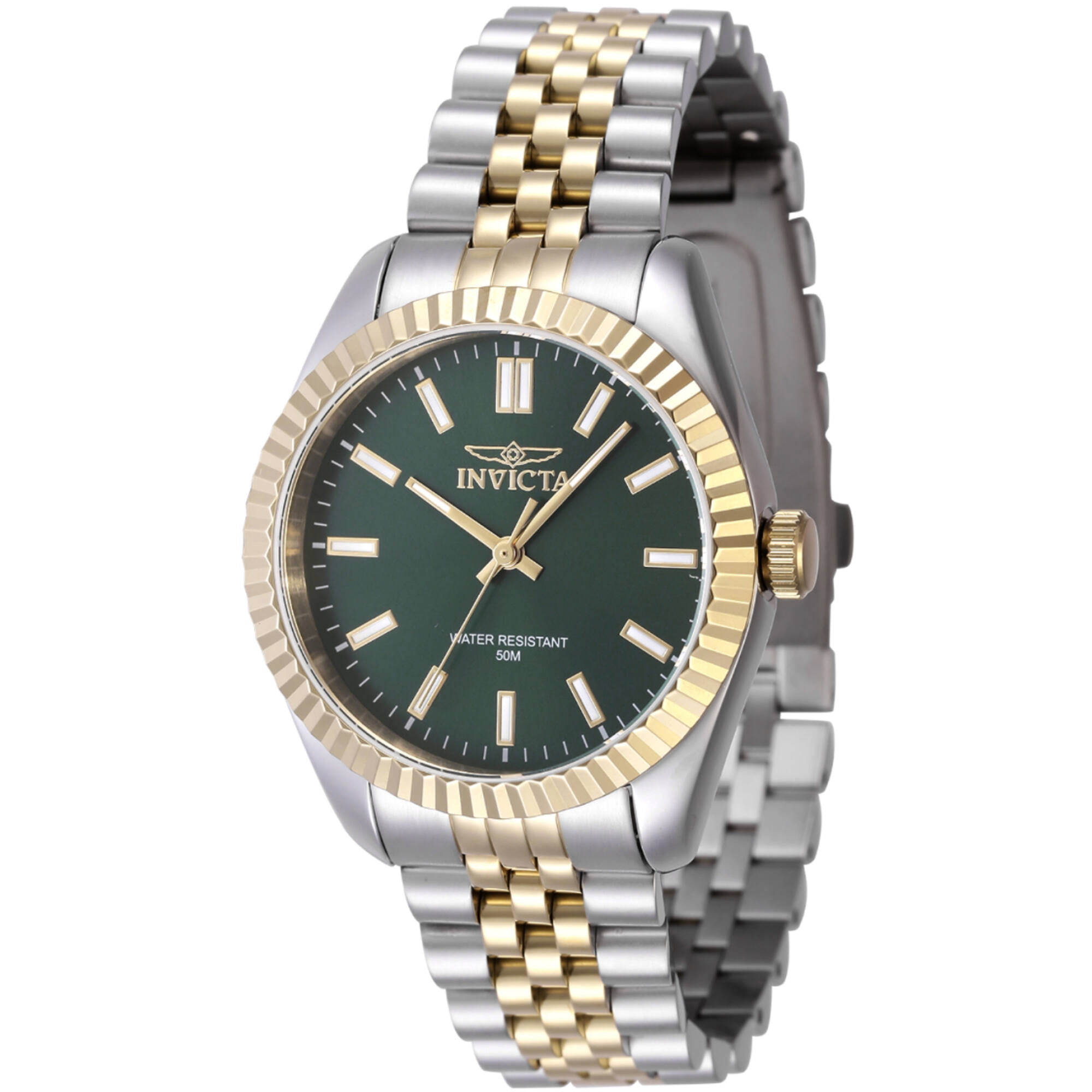 Invicta 47450 Men's Specialty Green Dial Silver Tone Case Watch