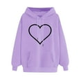 thumbnail image 2 of BUIgtTklOP Women's Winter Hoodie Sweatshirt Pullover Tops Long Sleeved Comfortable, 2 of 4