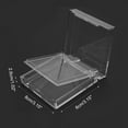 thumbnail image 2 of Unique Bargains 1 Pc Double Layer Right Angle Nail Storage Box Clear Plastic, 2 of 5