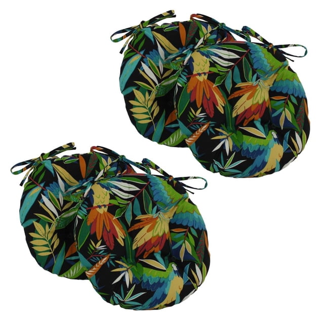 Coussin de Chaise Extérieur en Polyester Filé 16 Pouces (Ensemble de 4)