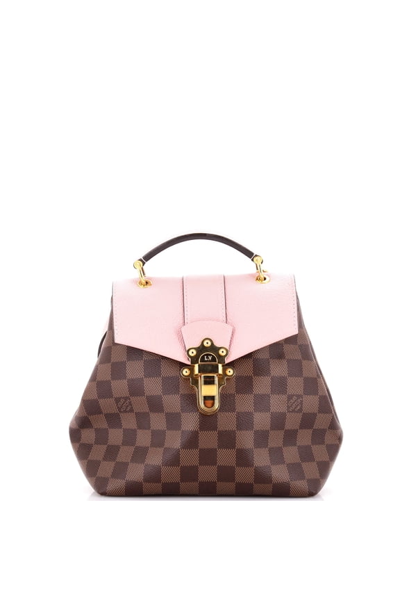 Pre-Owned Clapton Backpack Damier and Leather By Rebag