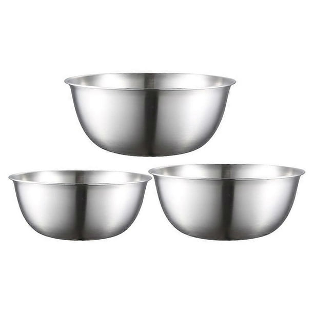 Stainless Steel Storage Basin Mixing Bowl For Housewives 22.00X22.00X9.00CM Easy To Clean Function 1 Set