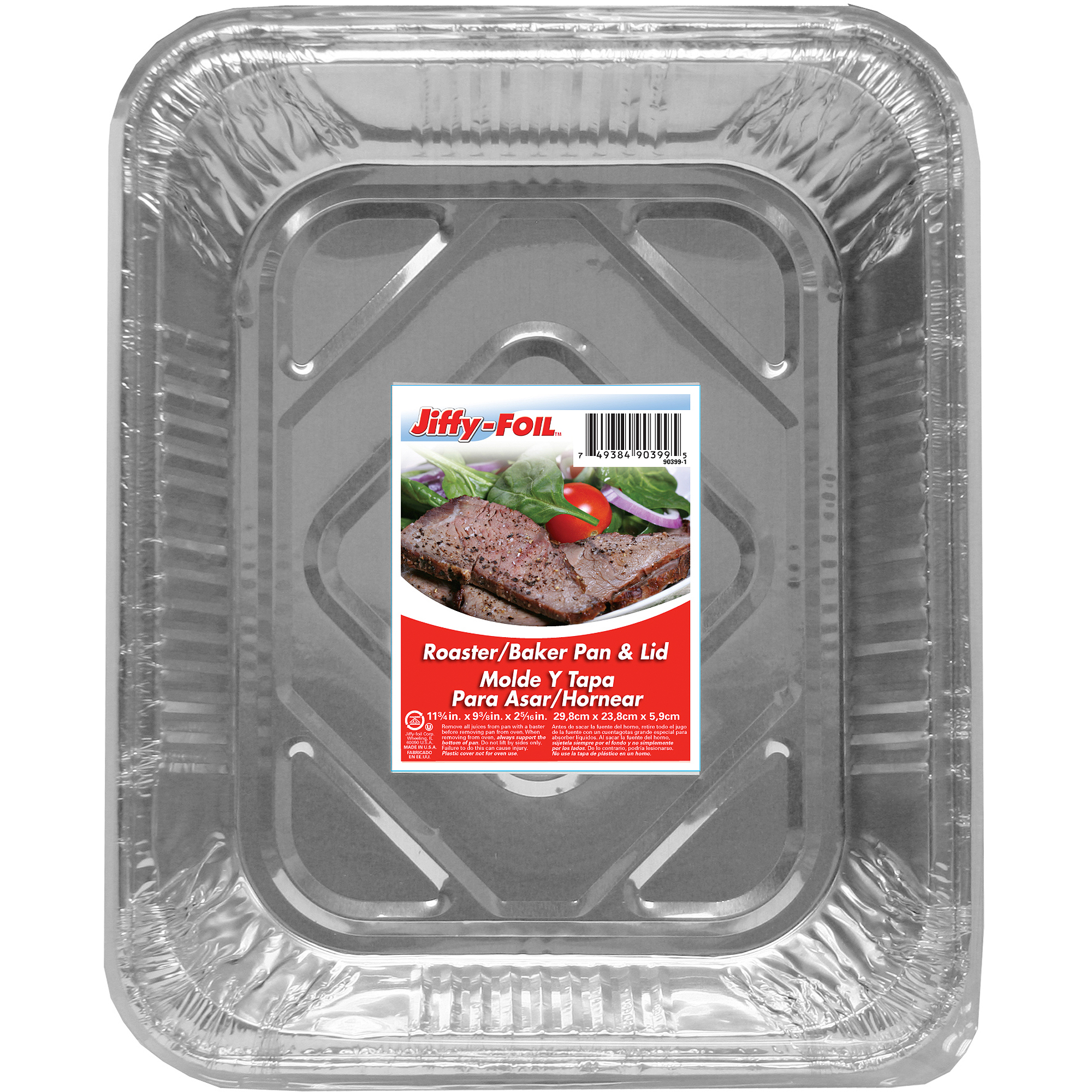 Foil Jiffy Rst/Bake & Lid, PartNo 90399, by Jiffy Foil Corp, Dollar