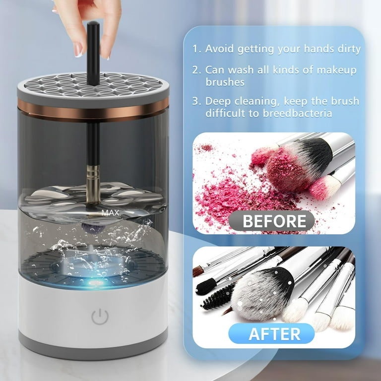 Electric Makeup Brush Cleaner Automatic Make Up Brush Cleaner Machine Cosmetic  Brush Cleaner And Dryer Beauty Makeup Tools - AliExpress