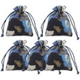 thumbnail image 4 of 5Pcs Jewelry Drawstring Bags Makeup Tool Bag Jewelry Gift Bags Small Drawstring Bags, 4 of 8