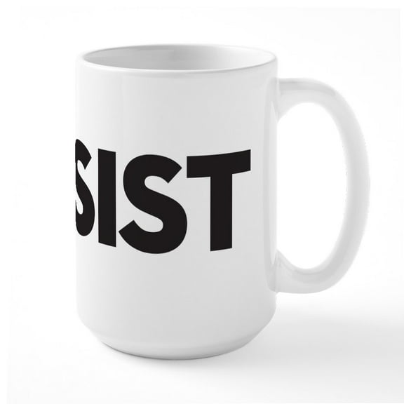 CafePress - #RESIST Large Mug - 15 oz Ceramic Large White Nolvety Mug