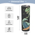 thumbnail image 3 of Cool Dinosaur in Space Flower Vase 11.8x3.9 inch Vases Clear Non Breakable Plastic for Modern Home Wedding Decor, 3 of 6