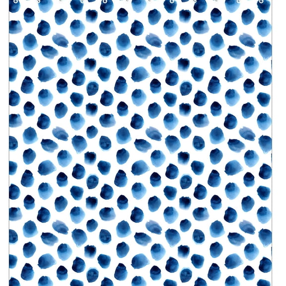 BLUE PEBBLES  Fabric Print Shower Curtain size 72 x 72 inch multi color