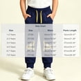 thumbnail image 3 of Boys Sweatpants Joggers Ages 1-8 Years Kids Casual Pants with Pockets Elastic Waist Cartoon Print Trousers, 3 of 7